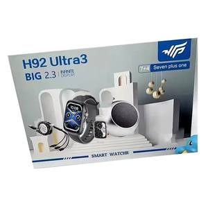 H92 Utra3 スマートウォッチ Ultra3 コネクテッドフィットネストラッカー IPSディスプレイ スクエア型腕時計 イヤホン スピーカー iOS Android対応 - Product Image 4