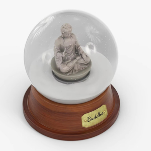 Estatua <span class=keywords><strong>Buda</strong></span> Snow Globe Recuerdo Regalos para Turista - Product Image 3