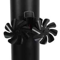 Ventilateur de poêle magnétique à 16 lames et ventilateur de poêle alimenté par la chaleur