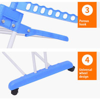 Étagère de rangement de poteau détachable Offre Spéciale et roues amovibles étagère à chaussures réglable organisateur étendoir à linge étagère de rangement