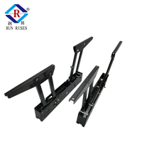 Mécanisme de table relevable pliable en métal B12-1H pour meubles, gain de place, transforme une table basse en table à manger, utilisation en extérieur
