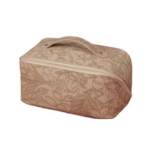 Nouvelle Trousse de Toilette de Voyage Grande Capacité, Sac de Rangement Multifonctionnel en Cuir PU pour Maquillage - Product Image 1
