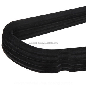 Gantungan Velvet Premium 50 pak, gantungan baju plastik hemat tempat, kait emas mawar hitam, pekerjaan berat tidak licin - Product Image 6