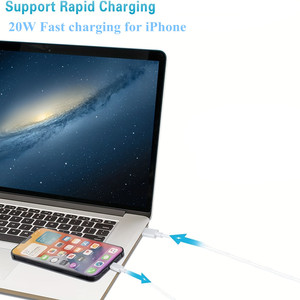 Câble de Charge Rapide Certifié MFI Usine 20W PD USB-C vers <span class=keywords><strong>Téléphone</strong></span> iOS pour iPhone 11 12 13 14, Câble de Données Chargeur - Product Image 5