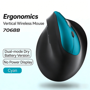 Mouse Ergonómico Vertical Inalámbrico 2.4G de Modo Dual con Retroiluminación RGB para Juegos, Alimentado por Batería para PC y Laptops - Product Image 4