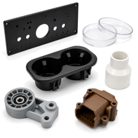 Pièces moulées par injection plastique personnalisées ODM/OEM, support en nylon ABS, clip, accessoire de clavier, tolérance 0,01-0,05 mm, petites commandes