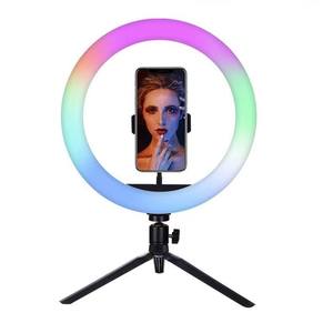 Lampe annulaire LED RGB Proins 10 pouces pour maquillage et selfie avec trépied de bureau et télécommande, idéale pour la photographie et la vidéo (vente en gros) - Product Image 6