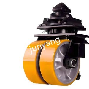 Roue de conteneur super robuste double roue 6/8/10/12 pouces en acier et nylon, capacité de charge 2-3 tonnes, verrouillage par torsion, universelle, en promotion - Product Image 4