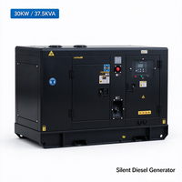 Yuchai 30kW 37,5kVA Geräuscharmer Dieselgenerator 3-Phasen Schalldichtes Aggregat mit Reinkupfer-Alternator für Gewerbe und Notstromversorgung CE