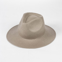 Printemps/été nouveau papyrus à la mode et minimaliste tissé à la main Jazz chapeau extérieur plage Protection solaire et parasol chapeau de paille