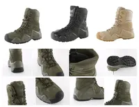 Bottes de randonnée en plein air, bottes tactiques noires pour hommes, chaussures de sécurité pour hommes, taille 39-46