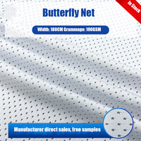 Vêtements de sport à séchage rapide Tissu en polyester spandex évacuant la sueur Tissu en maille respirante en polyester à mailles papillon pour vêtements de yoga