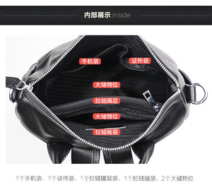 New Genuine Leather Backpack Women Multifunction Waterproof Anti Theft Backpack for Travel <b>Bagpack</b> - Product Image 5