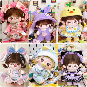 Nouvelle Collection : Ensemble Pyjama <span class=keywords><strong>et</strong></span> Tenue de Poupée en Coton Style Hanfu Ancien de 20 cm – Vêtements de Poupée de Dessin Animé pour Habillage - Product Image 3