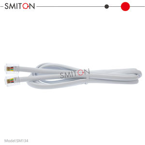 Câble de ligne téléphonique plat 6P4C 4 conducteurs 30/28AWG avec conducteur BC RJ11 1 mètre RJ11cable de l'usine - Product Image 5