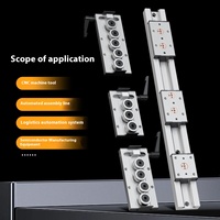 Rail de guidage linéaire externe à double axe SGR10 0,5m 1m avec curseur verrouillable SGB10 à 3/4/5 roues pour automatisation CNC et mouvement linéaire