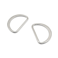 Anneau en D en métal de haute qualité, boucle plate semi-circulaire, tendance professionnelle pour sac à dos, chien, randonnée en plein air, accessoires de sac
