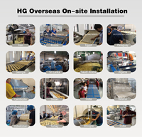 Ligne de production de gâteaux fourrés entièrement automatique HG, machine à fabriquer des gâteaux fourrés avec système de remplissage servo 500 kg/h