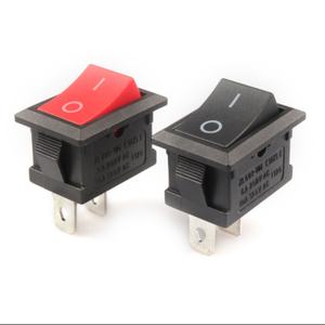 Interruptor basculante KCD4-201N DPST iluminado para embarcaciones, 4 pines, lámpara de neón roja - Product Image 2