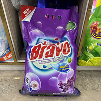 Emballage français pour poudre détergente de 5 kg, OEM personnalisé, parfum lavande, poudre à laver Bravo