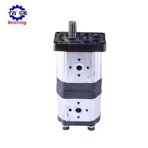 4 / 11 Key Spline Double Hydraulic Oil Gear Pump For YTO 1504 Tractor Spare Parts