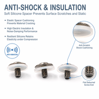 30 Years Factory Stainless Steel Sealing Screw with Transparent Gasket Anti-leakage Fastener 7-Day Lead Time for Appliances