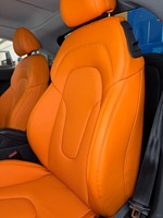 Sarung Jok Mobil Kulit PU Universal Murah Pelindung PVC Satu Set Lengkap Warna Oranye untuk BMW