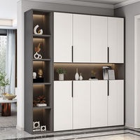 Ensemble d'accessoires pour armoire de cuisine en bois importé, moderne, stratifié, écologique, réglable, personnalisable, console de rangement
