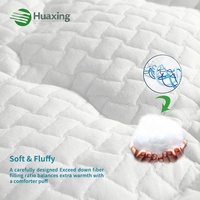 Surmatelas de luxe en microfibre écologique pour hôtel, personnalisable, très vendu, avec rembourrage amovible en Lyocell
