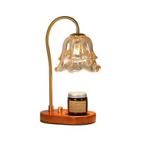 Lampe chauffe-cire en bambou style rétro français Lily Valley, lampe d'aromathérapie, éclairage d'ambiance, lampe de chevet, lampe de bureau, décoration intérieure