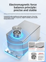 Módulo de Celda de Carga Digital de Fuerza Electromagnética Ouluda AT8814, Balanza con Capacidad de 20g-1000g, Precisión de 0.1mg, Dispensador de Medicamentos