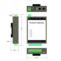 Module d'E/S Modbus RTU/TCP Modbus 4 RS485 avec 1024 Entrées Numériques