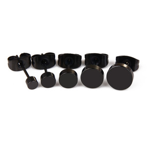 Pendientes unisex con clip de aleación de zinc, con forma de bola redonda, para accesorios de joyería de moda. - Product Image 1