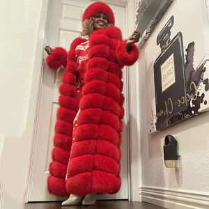 เสื้อกั๊กขนสุนัขจิ้งจอกแท้สำหรับผู้หญิงเสื้อกั๊กขนสุนัขจิ้งจอกสีแดงยาวหรูหราแฟชั่นฤดูหนาว2025 - Product Image 1