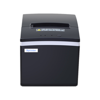Printer Penerimaan Termal POS 80mm Pemotong Otomatis USB LAN Serial Mesin Pencetak Tiket Kasir