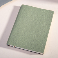 Nouveau carnet A5 personnalisé en cuir grainé litchi souple pour étudiants ou professionnels - Collection 2026