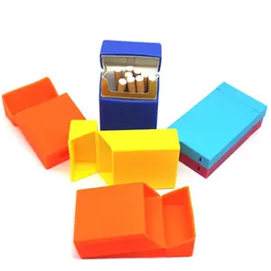 Özelleştirilmiş tasarımlar silikon sigara paketi kutusu tutucu kutusu boş sigara paketi