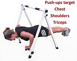 Xách tay pull-up Bar Máy tập thể dục làm việc trở lại bắp tay và cẳng tay sức mạnh đào tạo 5-phút Push-Pull Workout - Product Image 5