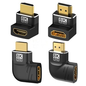 อะแดปเตอร์ HDTV 2.1 คุณภาพสูง 8K 90 องศา แบบตัวผู้ต่อตัวเมีย |   ขาตั้งทีวีติดผนังรูปตัว L แบบปรับได้ขึ้นลงและขวา |   8K 60Hz - Product Image 3