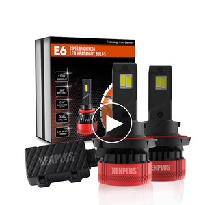 Xenplus Nuovi Fari a <span class=keywords><strong>LED</strong></span> <span class=keywords><strong>H7</strong></span> H11 per Auto, Lampadine <span class=keywords><strong>LED</strong></span> E6 110W 24000LM, Fari <span class=keywords><strong>LED</strong></span> H13 H4 9004 9007 - Product Image 1