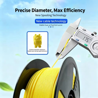 Filament FDM YOSOO 1,75 mm pour imprimante 3D, aspect métallique brillant, haute résistance à l'abrasion, certifié CE ROHS, consommable 1 kg, 220C, 0,02 mm