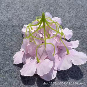 Fleurs artificielles Qiye, têtes de fleurs d'hortensia en soie, lot de 21 pièces, décoration de mariage pour toiles de fond, murs fleuris, arches - Product Image 5
