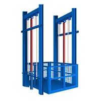 Plateforme élévatrice hydraulique fixe sur rail pour quai de chargement d'entrepôt, monte-charge personnalisable pour la manutention de marchandises