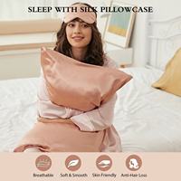 Taie d'oreiller en satin de soie de mûrier 100% de luxe boîte-cadeau ensemble de taie d'oreiller avec masque de sommeil vendeur de taie d'oreiller en soie
