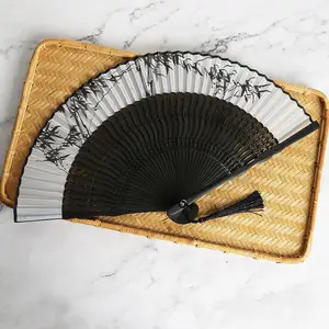 Hot Sale New Chinese Style Foldable Crown Shape Lace Bamboo Handfan Nice Sex Lace Hand Fan for Wedding Gift