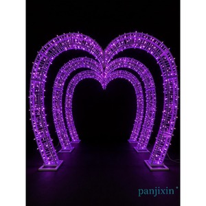 Arco LED Decorativo para Festivales, Lámparas Navideñas Grandes, Decoración de Calle, Arco de Corazón, Luces Decorativas 3D de Lujo para Exteriores - Product Image 6