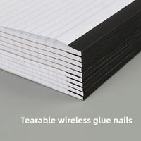 Bloc-notes A4 à feuilles détachables pour réunions, papier de brouillon, papeterie manuscrite, bloc d'écriture, style bureau professionnel, origine Chine, vente en gros
