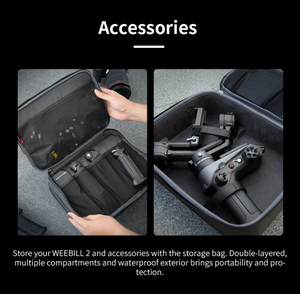 VLOG tiro de vídeo Weebill <span class=keywords><strong>2</strong></span> Selfie Stick estabilizador de cardán Flexible plegable seguimiento facial profesional - Product Image 6