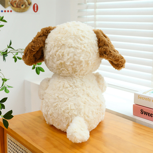 Peluche Cucciolo Morbido e Delicato sulla Pelle, Bianco Crema, Regalo Confortante per Bambini, Decorazione per Camera da Letto, Compagno di Giochi - Product Image 3