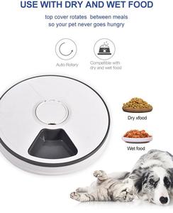 Khay Cho Ăn Thông Minh 6 Bữa Ăn, Khay Thức Ăn Cho Chó Và Mèo Với Đồng Hồ Bấm Giờ Kỹ Thuật Số - Product Image 4